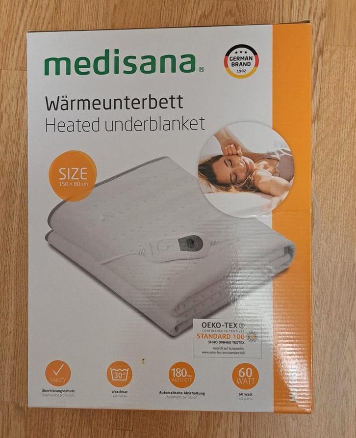 Medisana Wärmeunterbett 150x80cm, Huis en Inrichting, Slaapkamer | Beddengoed, Gebruikt, Deken of Dekbed, Eenpersoons, Wit, Ophalen of Verzenden
