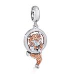 Geluksbedel 925 Sterling Zilver Dierlijke Hanger- Charm, Overige voorstellingen, Nieuw, Ophalen of Verzenden, Met edelsteen