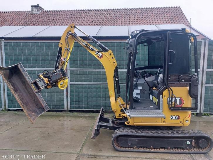 Caterpillar 302 CR  minigraver met Engcon draai/kantelstuk, Zakelijke goederen, Machines en Bouw | Kranen en Graafmachines, Graafmachine