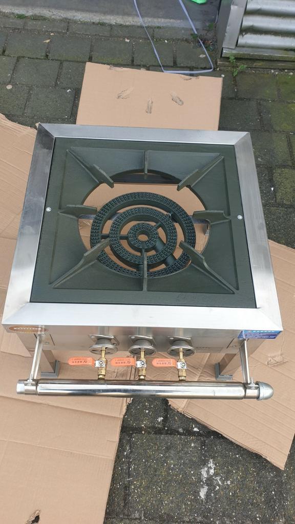 industriële RVS Kooktoestel Horeca Wokbrander Gaspit butaan, Witgoed en Apparatuur, Kookplaten, Nieuw, Vrijstaand, Gas, Ophalen of Verzenden