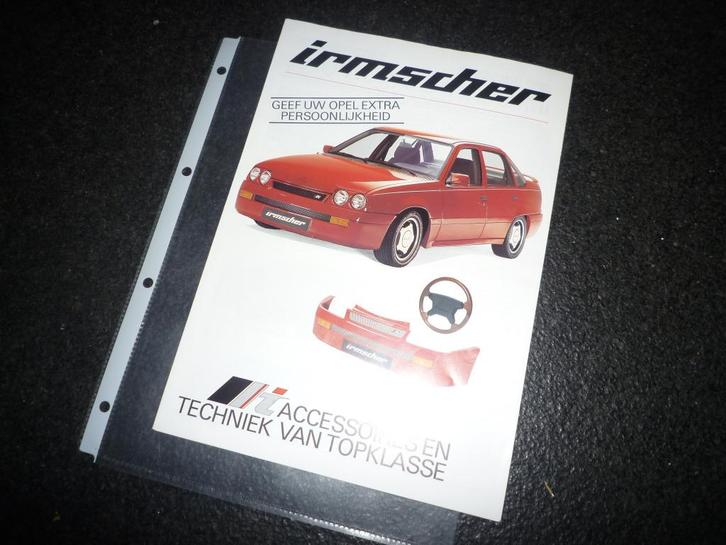 Opel/ Irmscher folder NL Senator, Manta, Corsa, Omega, Boeken, Auto's | Folders en Tijdschriften, Zo goed als nieuw, Opel, Ophalen of Verzenden