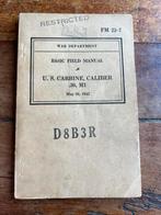 WO2 Amerikaans M1 Carbine voorschrift m1 karabijn 1942, Verzamelen, Militaria | Tweede Wereldoorlog, Amerika, Verzenden, Boek of Tijdschrift