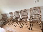 6 prachtige rotan stoelen!, Ophalen, Zo goed als nieuw, Bruin, Twee