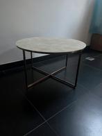 Marmerlook salontafel Westwing, Huis en Inrichting, Tafels | Salontafels, Ophalen, 100 tot 150 cm, Rond, 50 tot 100 cm