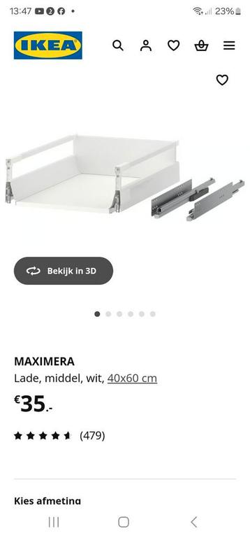 Ikea maximera lades 40x60. Laag, middel en hoog - afbeelding 2