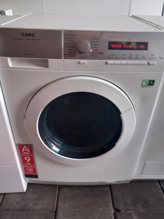 Wasmachine Aeg 9 kg, Witgoed en Apparatuur, Wasmachines, Refurbished, Voorlader, 8 tot 10 kg, 85 tot 90 cm, 1200 tot 1600 toeren