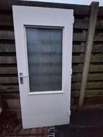 Achterdeur hardhout wit, Ophalen, Gebruikt, 80 tot 100 cm, Buitendeur