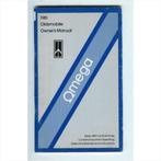 Oldsmobile Omega Instructieboekje 1981 #1 Engels, Auto diversen, Handleidingen en Instructieboekjes, Ophalen of Verzenden