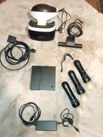 Playstation VR set met 3 controllers, Spelcomputers en Games, Virtual Reality, Ophalen of Verzenden, Gebruikt, VR-bril, Sony PlayStation