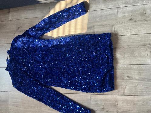 Gala jurkje, Kleding | Dames, Jurken, Zo goed als nieuw, Maat 36 (S), Blauw, Knielengte, Ophalen