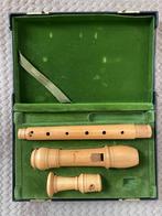 Moeck blokfluit in koffer, Muziek en Instrumenten, Blaasinstrumenten | Blokfluiten, Ophalen, Gebruikt, Sopraan of Sopranino, Met koffer, hoes of etui