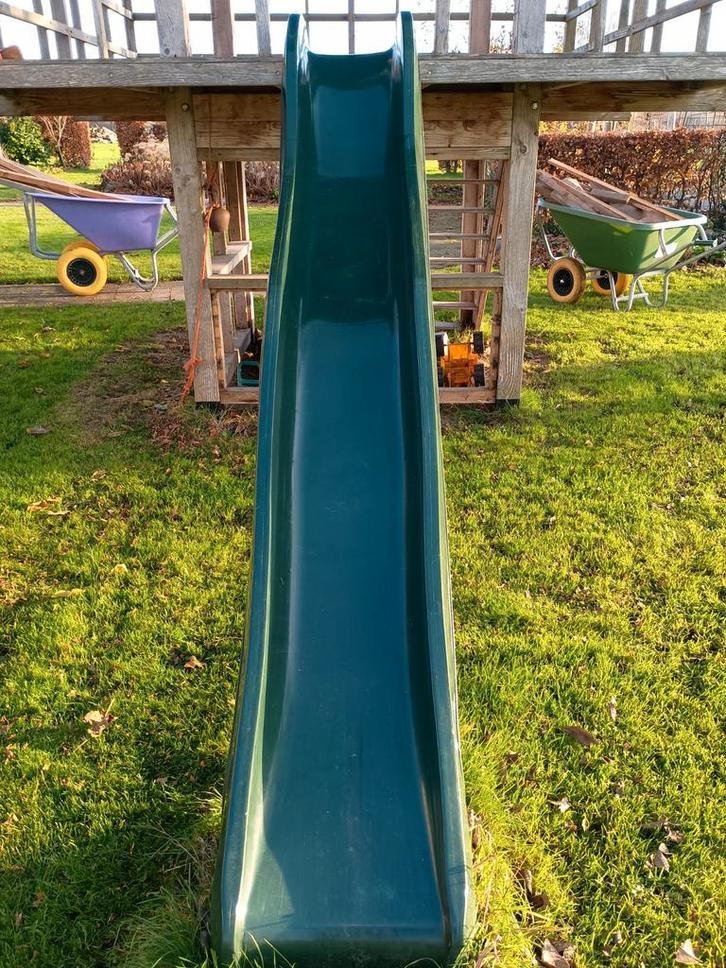 Groene Glijbaan - 3 Meter, Kinderen en Baby's, Speelgoed | Buiten | Speeltoestellen, Gebruikt, Ophalen
