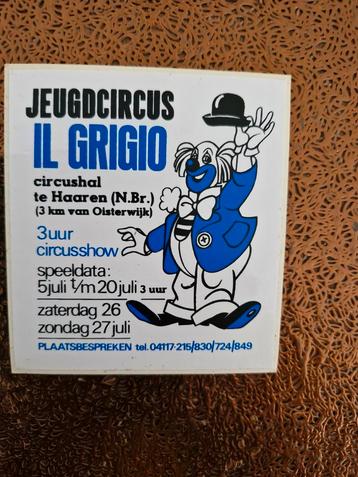 2416 Sticker Jeugdcircus Il Grigio - Haaren (N.Br.) beschikbaar voor biedingen