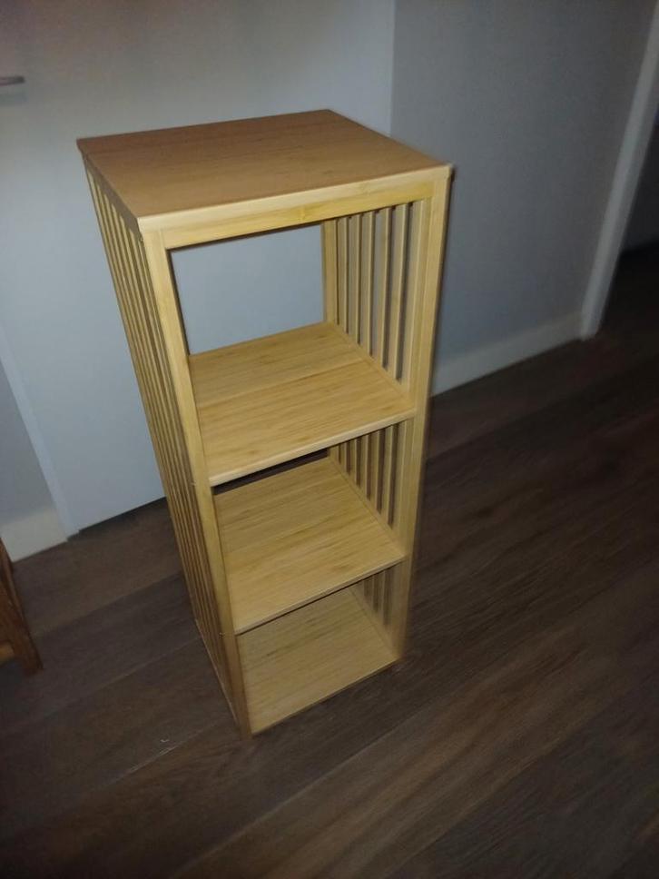 Bamboe badkamermeubel, Huis en Inrichting, Kasten | Boekenkasten, Zo goed als nieuw, Minder dan 50 cm, Minder dan 100 cm, 25 tot 50 cm