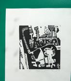 Linosnede, Antiek en Kunst, Kunst | Etsen en Gravures, Ophalen of Verzenden