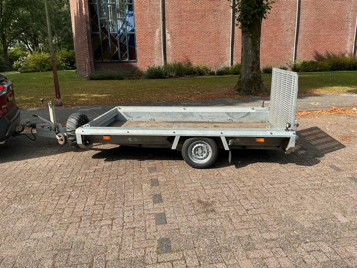 Machinetrailer Hulco Terrax-1, Auto diversen, Aanhangers en Bagagewagens, Gebruikt, Ophalen