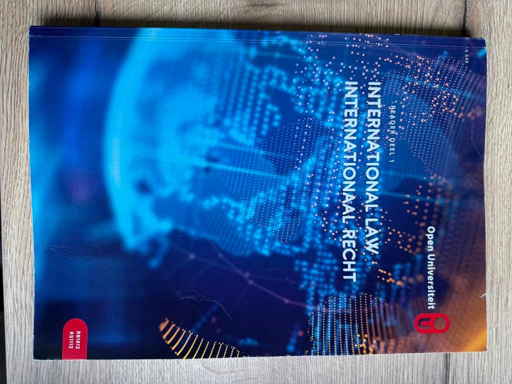 International Law - Open Universiteit, Boeken, Studieboeken en Cursussen, Ophalen of Verzenden, Alpha, Gelezen, WO