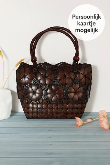 Kokos Schoudertas/Bohemian Stijl/Cadeau Persoonlijk Kaartje beschikbaar voor biedingen
