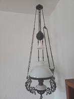Vintage Hanglamp met glazen kap. Schippertje, Ophalen, Gebruikt, 100 tot 150 cm, Vintage