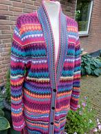 IVKO Noors lang wollen viscose katoen vest 36 38 folklore, Kleding | Dames, Truien en Vesten, IVKO, Ophalen of Verzenden, Zo goed als nieuw