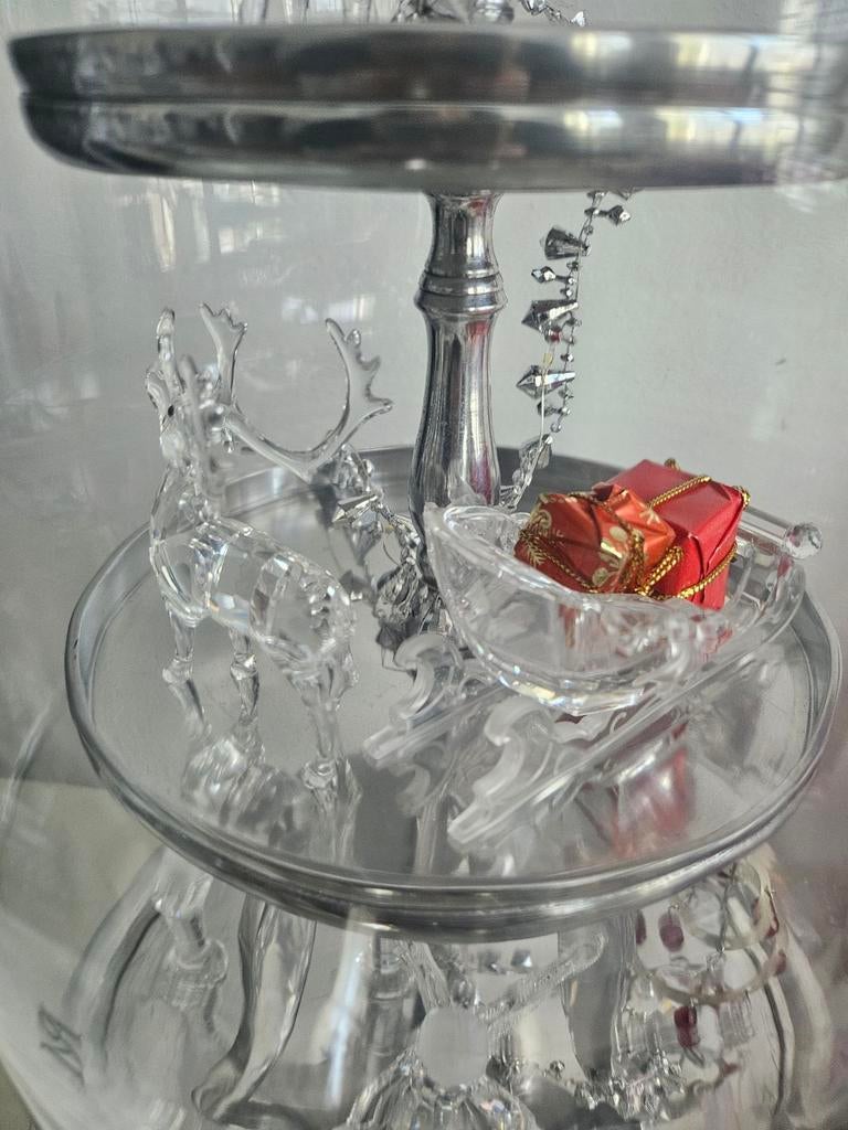 Swarovski  rendier met slee, Ophalen of Verzenden, Figuurtje
