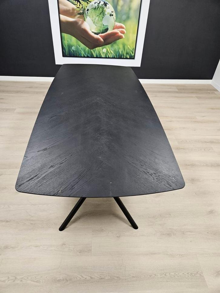 Mooie eettafel met ronde hoeken, Huis en Inrichting, Tafels | Eettafels, Zo goed als nieuw, 50 tot 100 cm, 200 cm of meer, Rechthoekig