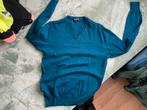 Merinowollen trui Luciano maat M kleur donker groen, Ophalen of Verzenden, Zo goed als nieuw, Maat 48/50 (M), Blauw
