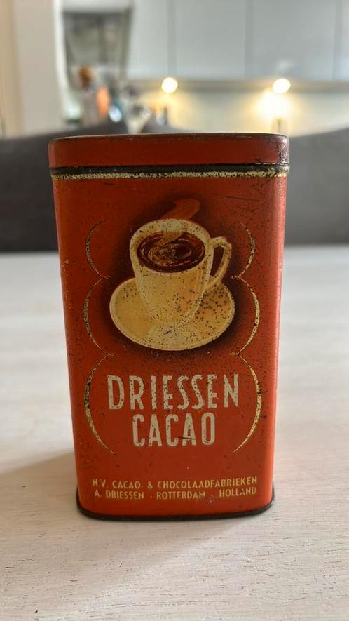 Driessen cacao blikje, Verzamelen, Blikken, Zo goed als nieuw, Ophalen of Verzenden