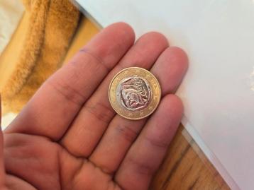 Griekse munt (foutdruk ) 1 euro munt  beschikbaar voor biedingen