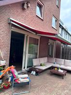 Zonnescherm 7meter breed, Tuin en Terras, Zonneschermen, Ophalen, Gebruikt, 450 cm of meer, Knikarmscherm