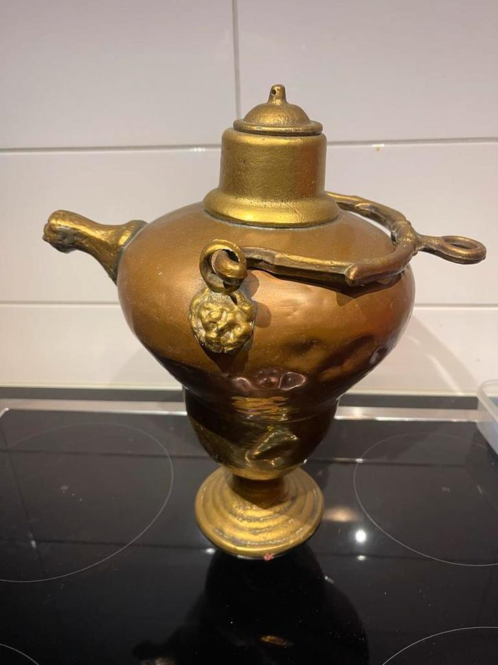 Oude Antieke Koperen Kan, Antiek en Kunst, Antiek | Koper en Brons, Koper, Ophalen of Verzenden