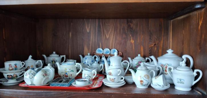 Kinder/poppen serviezen/dienblaadje, Antiek en Kunst, Curiosa en Brocante, Ophalen