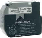 Brother Tape Cassette M-K221BZ (9mm,8m) zwart op wit, Computers en Software, Labelprinters, Nieuw, DYMO, Verzenden