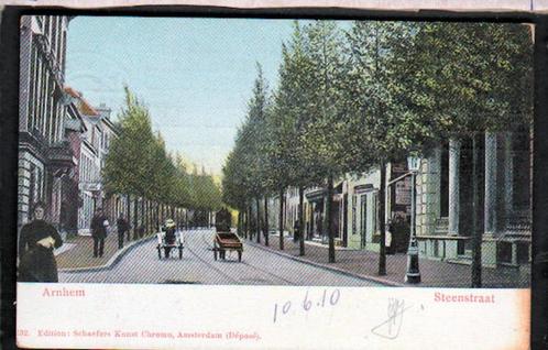 Arnhem, Steenstraat, Burgers Dierenpark & Gem. Ziekenhuis, Verzamelen, Ansichtkaarten | Nederland, Gelopen, Gelderland, Verzenden