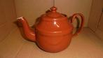 bruin emaille theepot met bies, inhoud 1 liter, Antiek en Kunst, Antiek | Emaille, Ophalen of Verzenden
