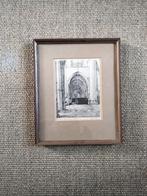 Grote kerk Haarlem ets door George Keens, Antiek en Kunst, Kunst | Etsen en Gravures, Ophalen of Verzenden
