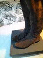 Lange Suede Leren Laarzen Mt 38.merk Julie Dee., Kleding | Dames, Ophalen of Verzenden, Zo goed als nieuw, Bruin, Hoge laarzen