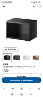 Ikea Besta Basiselement Zwartbruin 60x40x38, Huis en Inrichting, Kasten | Overige, Gebruikt, Ophalen