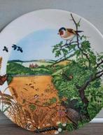 Decoratief Bord met Vogel en Landschap, Antiek en Kunst, Ophalen of Verzenden