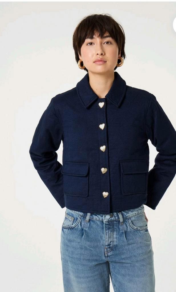 Fabienne Chapot Jackie jacket/ jas *nieuw *, Kleding | Dames, Jassen | Zomer, Nieuw, Maat 38/40 (M), Blauw, Ophalen of Verzenden