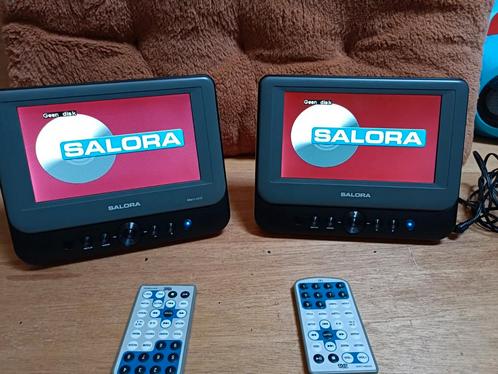 Salora Auto DVD Spelers - Set van 2, Audio, Tv en Foto, Dvd-spelers, Gebruikt, Dvd-speler, Overige merken, Draagbaar, Ophalen of Verzenden