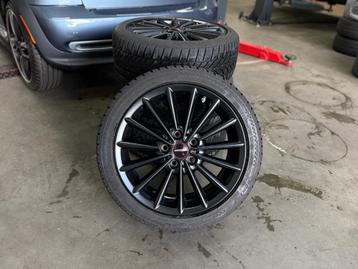 MINI JCW Multi Spoke 505 velgen 17 inch zwart winterset F56 beschikbaar voor biedingen