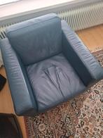 Blauwe leren fauteuil - Gebruikt, Ophalen, Gebruikt, Minder dan 75 cm, Leer