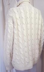 SWEATER HOUSE 🧐☘️ Aran- style kabel gebreide coltrui mt M, Kleding | Heren, Truien en Vesten, Beige, Zo goed als nieuw, Sweater House