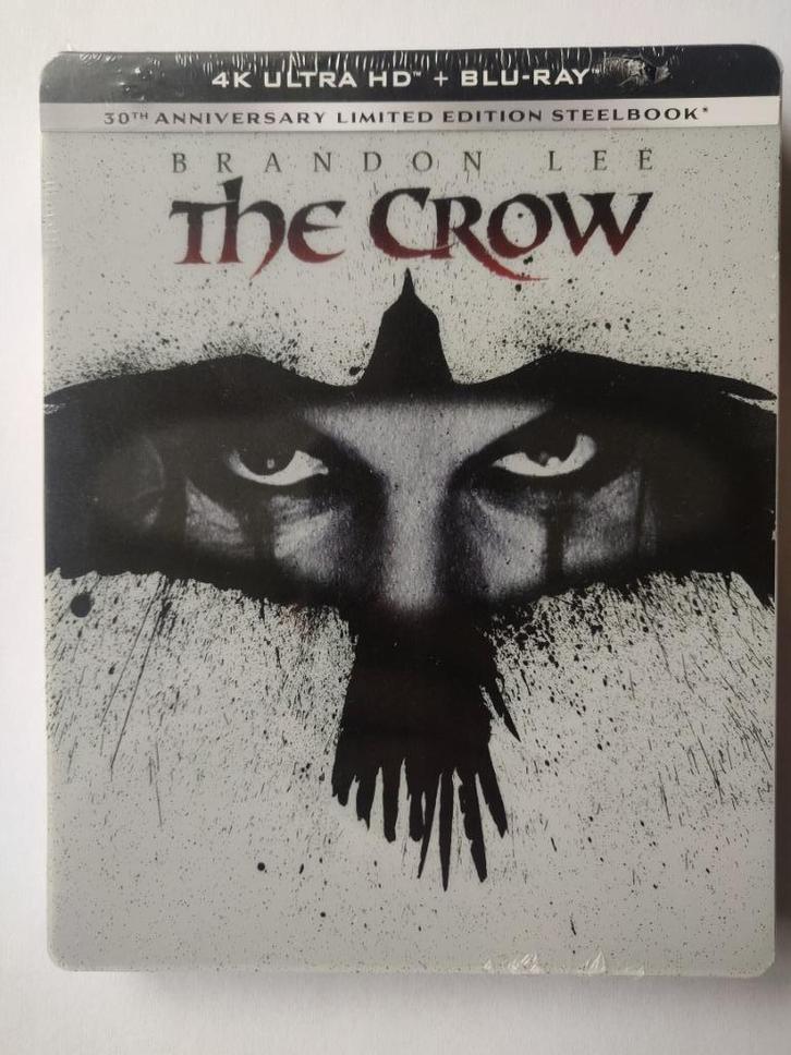 The Crow 1994 4K UHD Blu-ray STEELBOOK Brandon Lee SEAL, Cd's en Dvd's, Blu-ray, Nieuw in verpakking, Actie, Ophalen