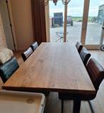 Massieve houten tafel - 220 x 100, Huis en Inrichting, Tafels | Eettafels, Ophalen, Gebruikt, 100 tot 150 cm, Eikenhout