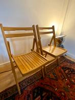 Vintage Houten Klapstoelen - Set van 4, Ophalen