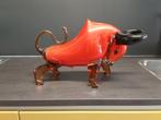 Grote glasgeblazen murano stier, Antiek en Kunst, Ophalen