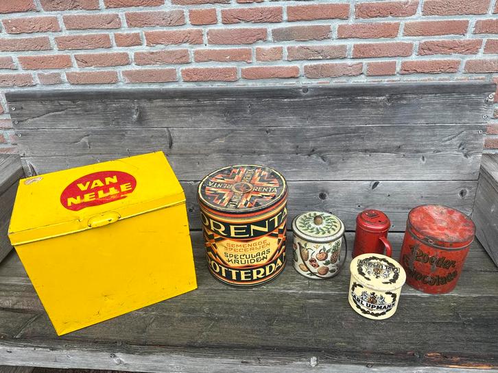 Vintage Blikken Collectie, Antiek en Kunst, Antiek | Keukenbenodigdheden, Ophalen