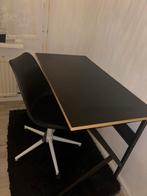 Jysk Bureau + Bureaustoel - Complete Set!, Huis en Inrichting, Bureaus, Ophalen of Verzenden, In hoogte verstelbaar, Gebruikt